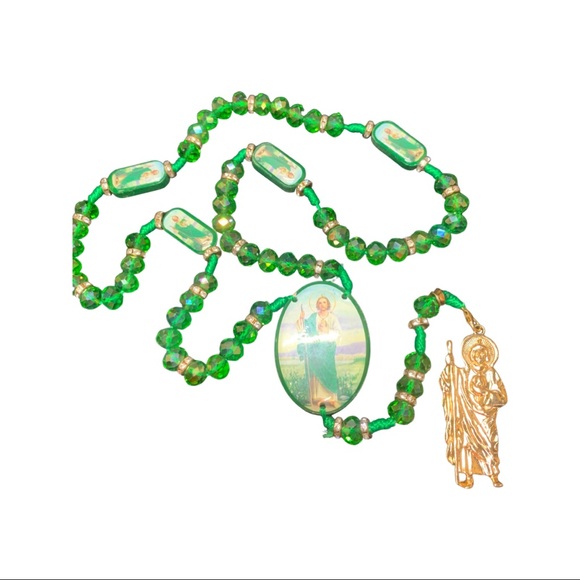 Handcrafted Saint Jude Rosary handmade, Rosario - Picture 1 of 10